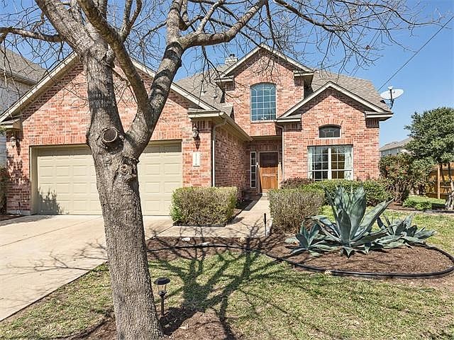 Beautiful brick home by Ryland on a very deep lot backing to a greenbelt. Homeowners added a pool & spa two years ago.