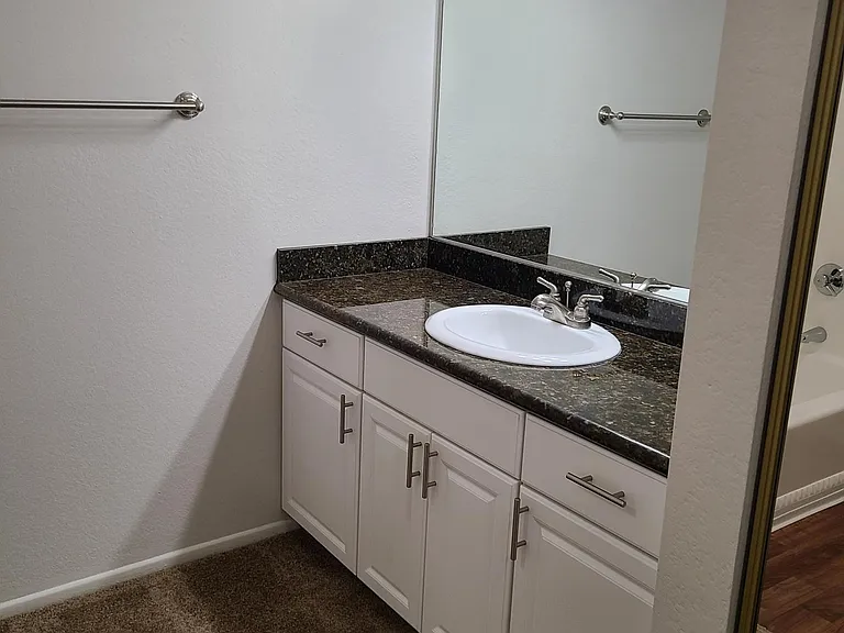 Townhome upstairs vanity bathroom
