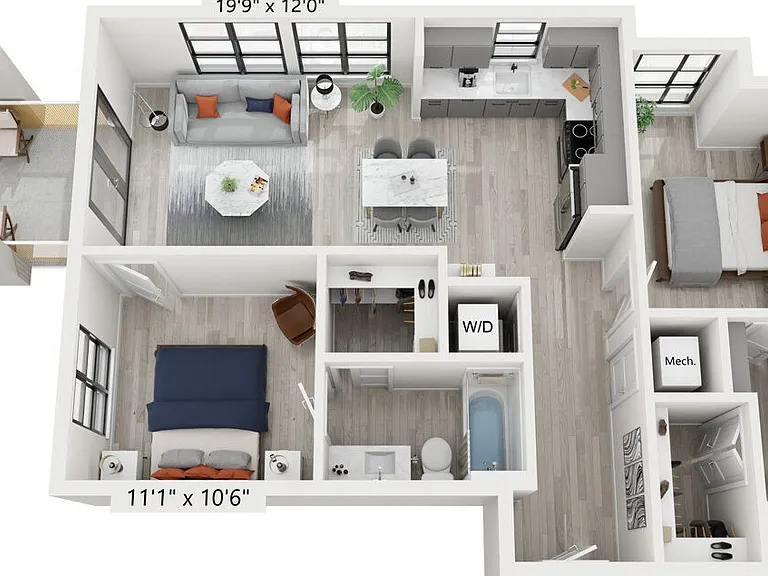 B2 floor plan THE WINSTON