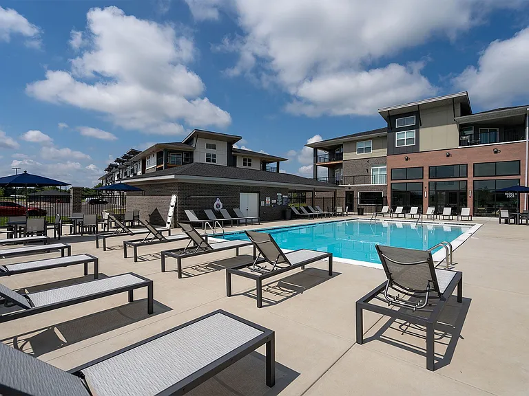 Swimming Pool and Loungers