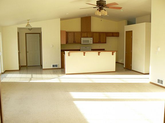 view of gathering room & kitchen