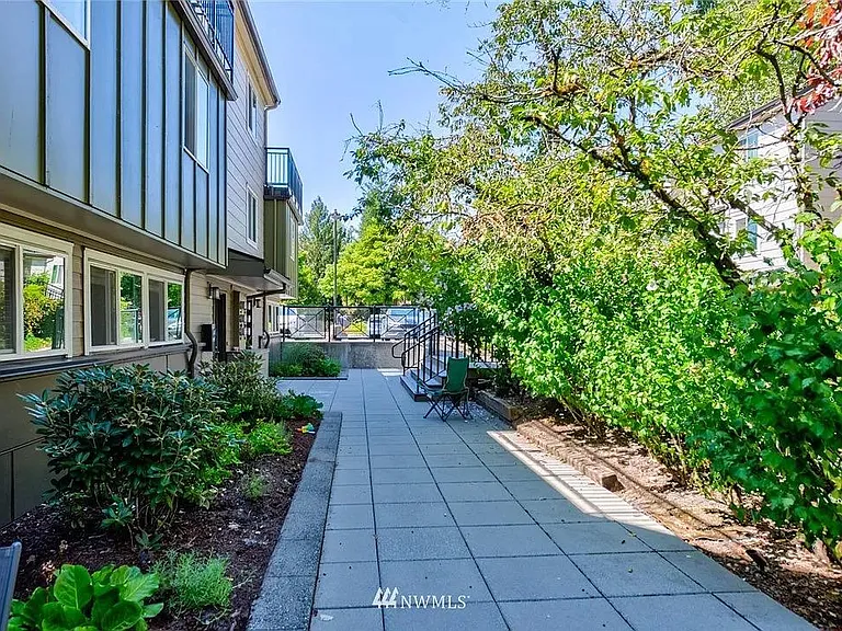 Great exclusive use areas in front of the two story condo.