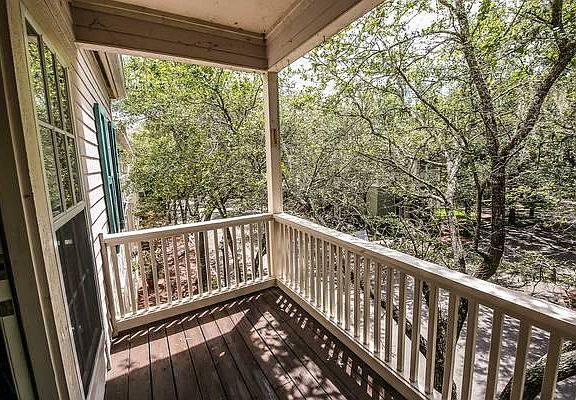 Patio overlooking 91st Terrace.
