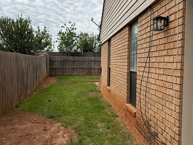 View of side yard.