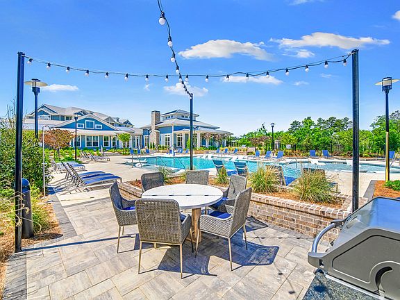 Poolside al fresco dining area
