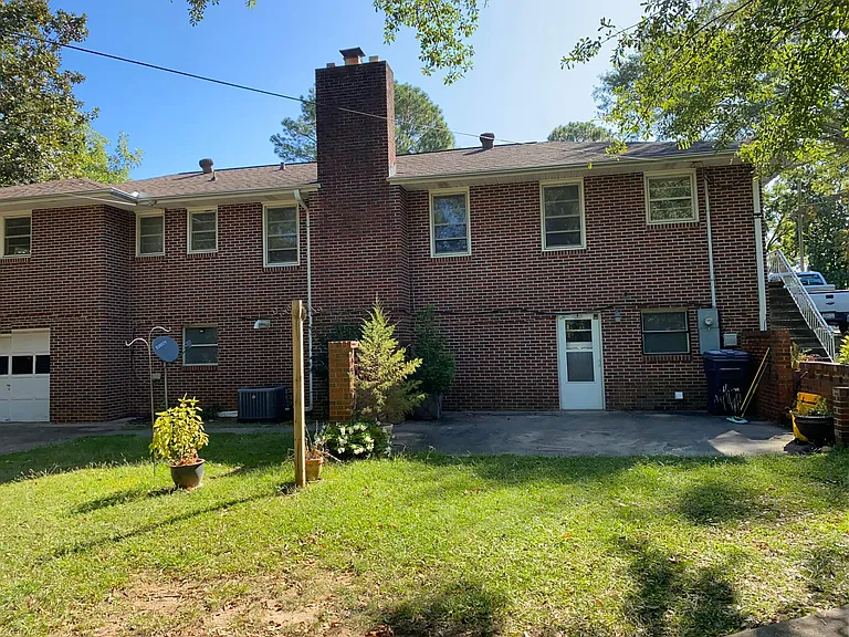 Large backyard