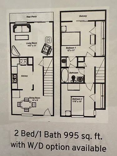 Floor plan Two bedroom
