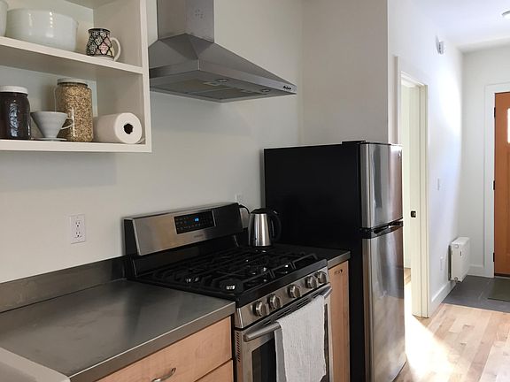 New modern appliances, including a gourmet gas range