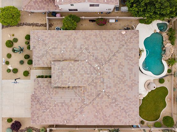 overhead view of yard