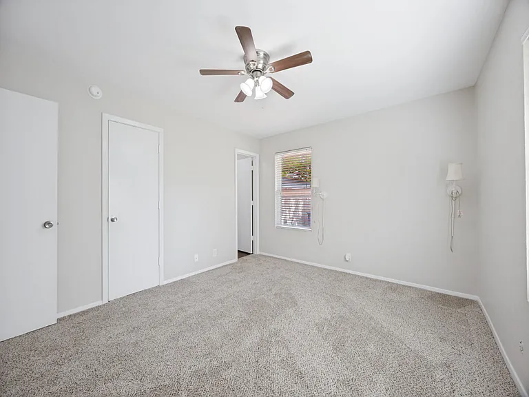 Primary bedroom. This bedroom has an ensuite half bath.