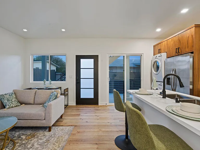 View to interior front door