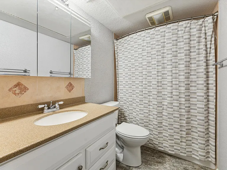 Guest bath with storage closet