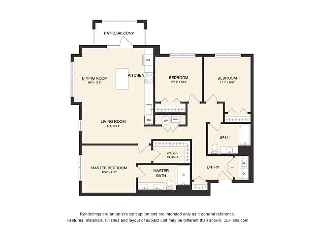 Floor plan D1AH