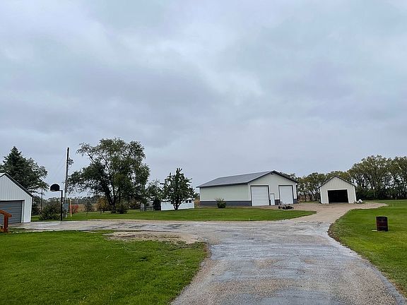 View of shop and yard