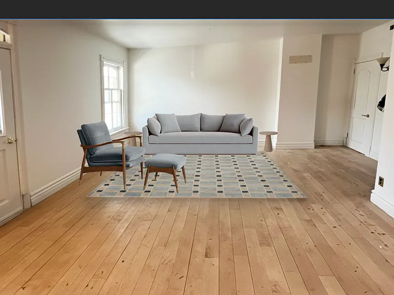 Beautiful, large spacious living room. The furniture is virtual to give you an idea of the space.