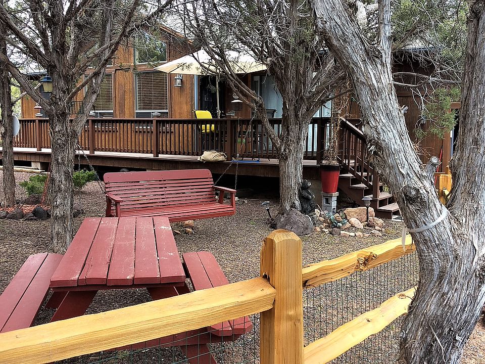 Redwood picnic table/swing 