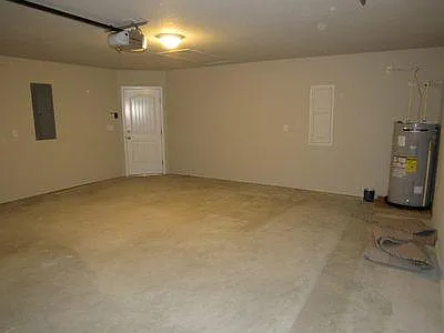 In the garage looking at the entrance to the house/kitchen.