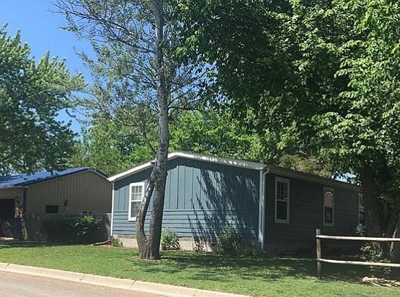 Corner: house and garage