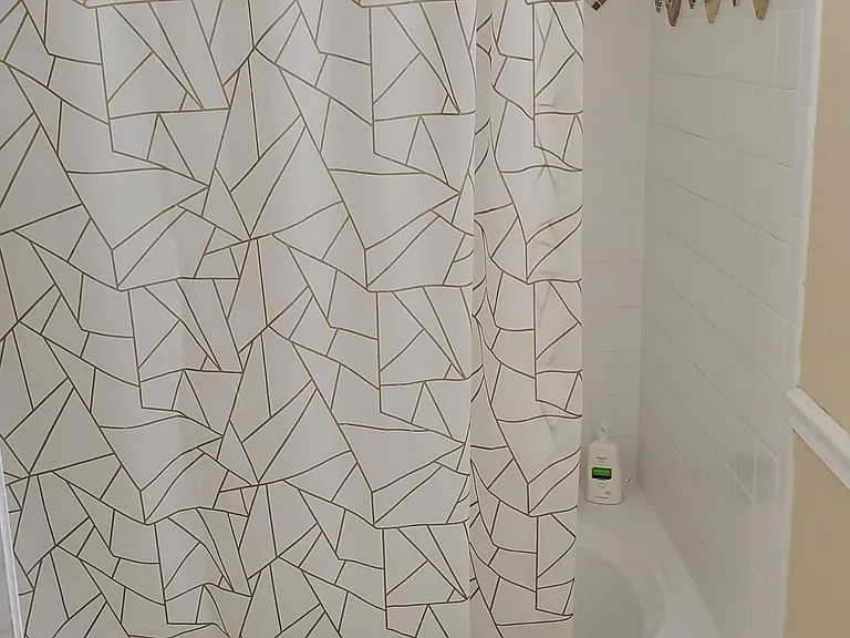 Garden size tub with shower - tile floors