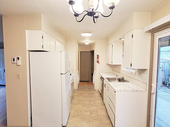 Galley kitchen and dining room light fixture