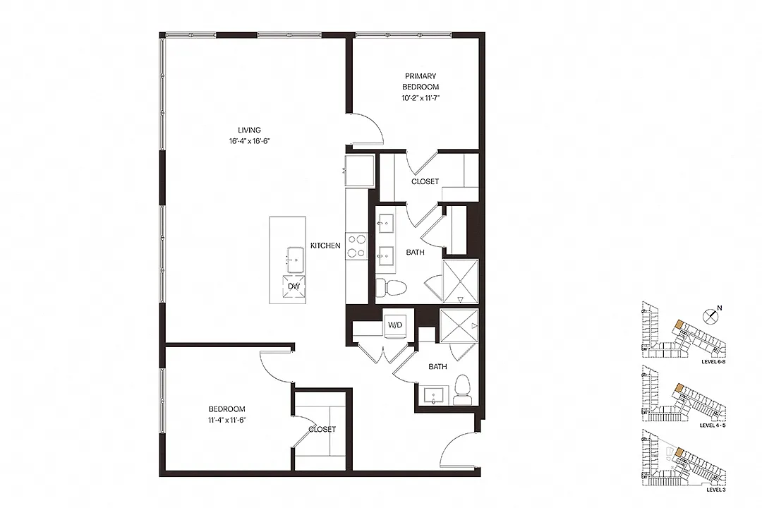 Floor plan Two Bedroom C5