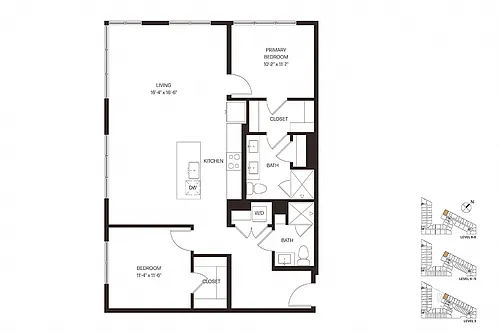 Floor plan Two Bedroom C5