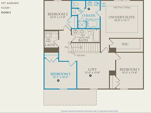 Aspire Floor Plan, Quick Move-In Home, Floor 2