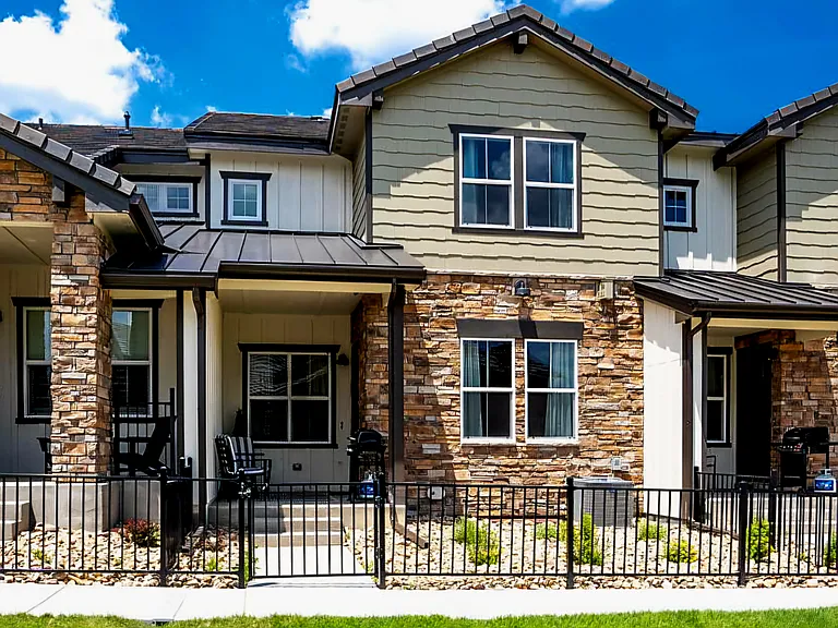 Exterior - pic taken from the community courtyard. Pickleball Court right outside your door!