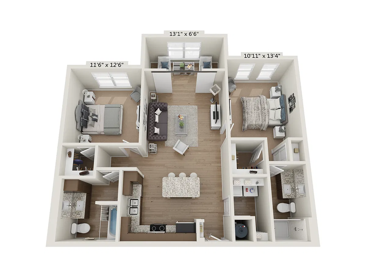Floor plan 2BR