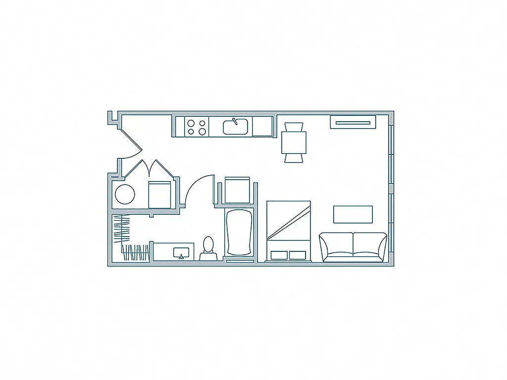 Floor plan Studio A