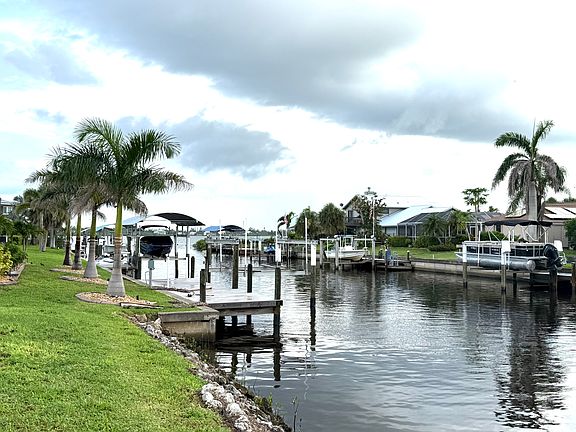 Direct water view from dock to open water