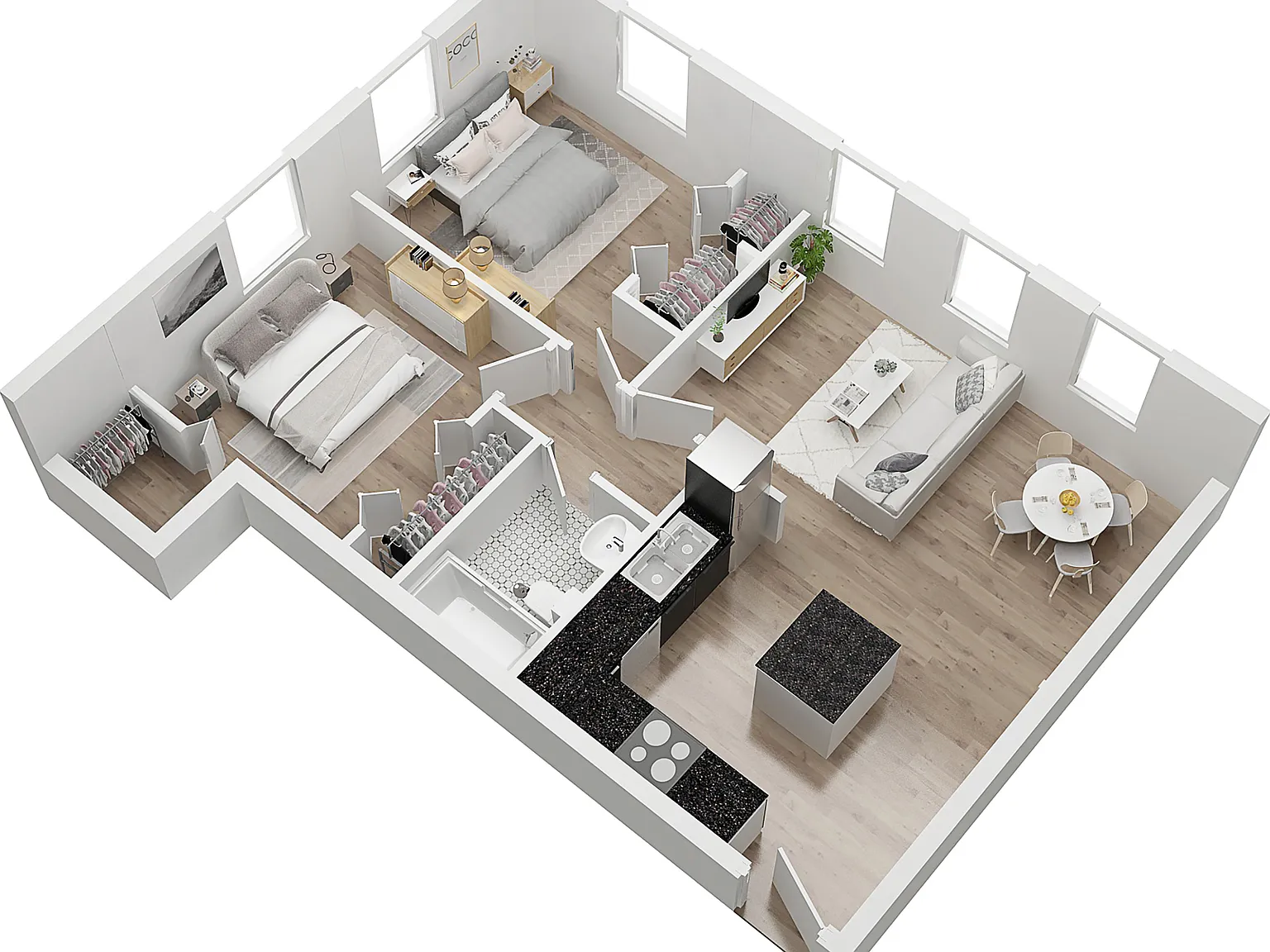 2 bed, 616 sqft, $2,090 — Photo 4
