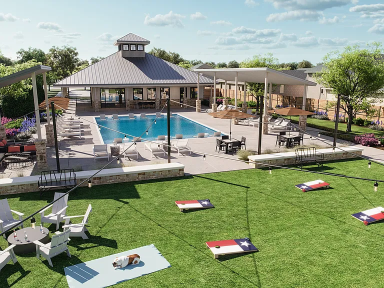 Pool Area and Courtyard