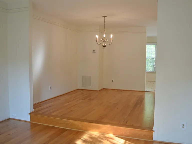 The dining room opens to the kitchen.