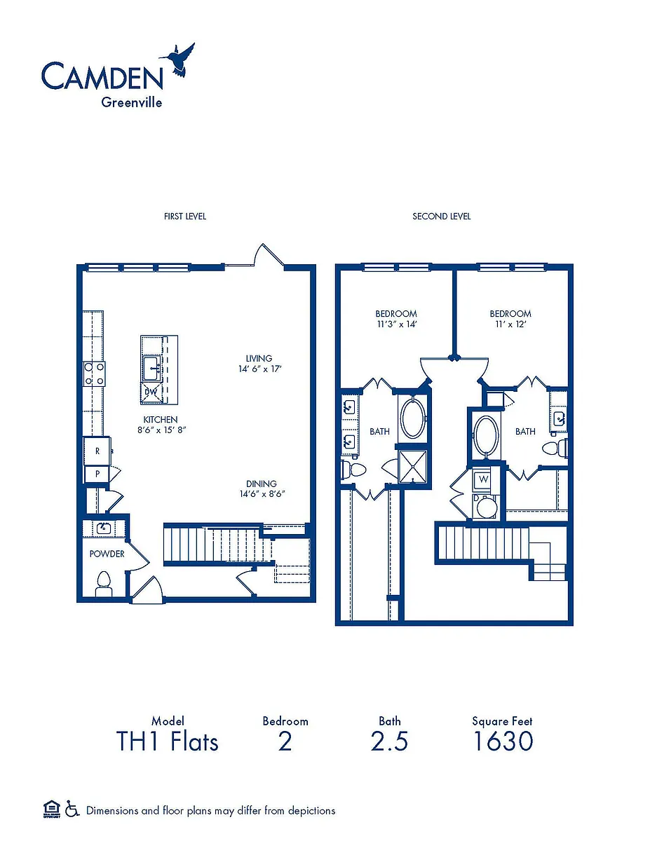 Floor plan TH1 Flats