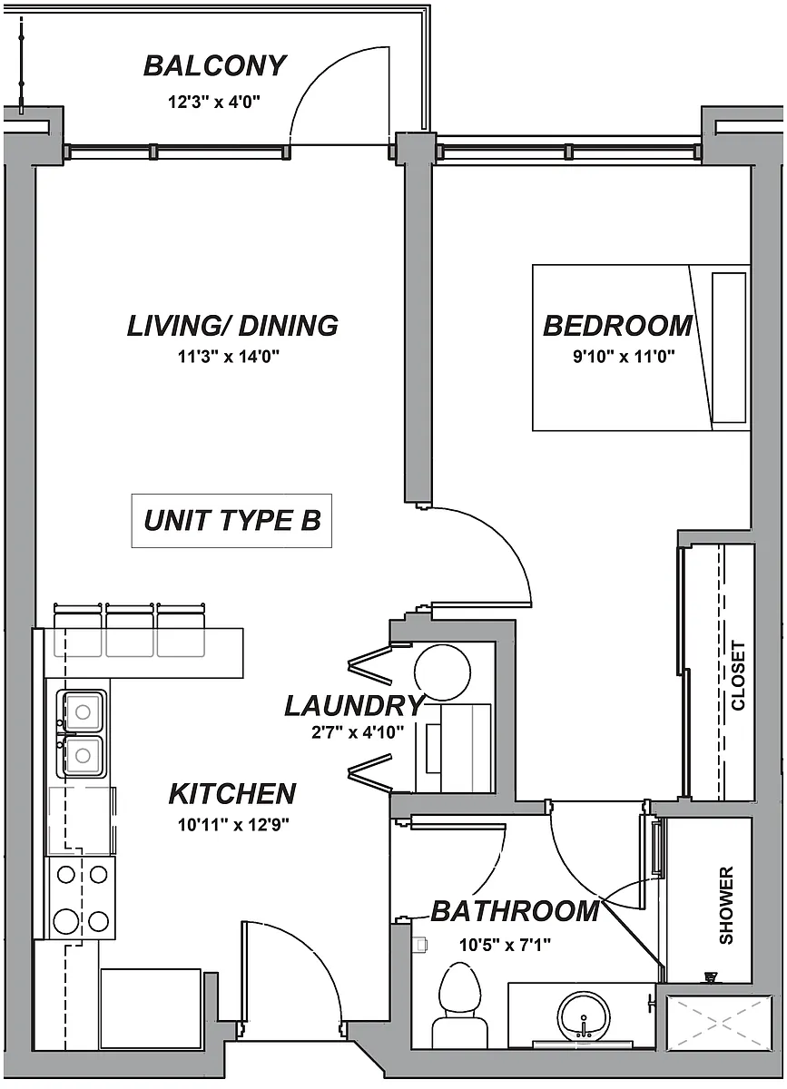 Floor plan B1