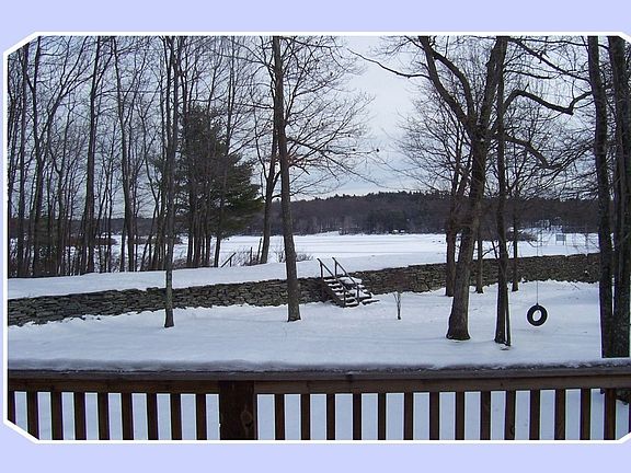 winter view of lake 