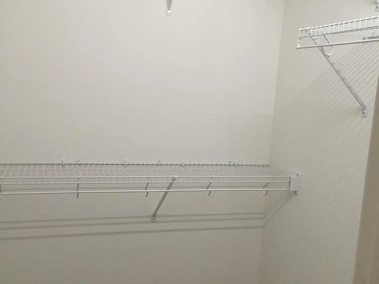 Walk in closet in each bedroom