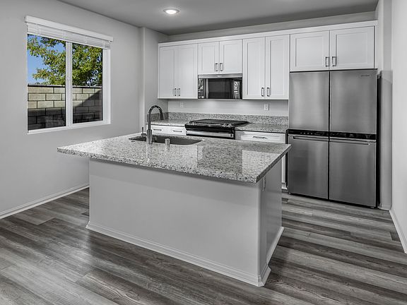 Kitchen in the 3014 floorplan at a Meritage Homes community in Temecula, CA.