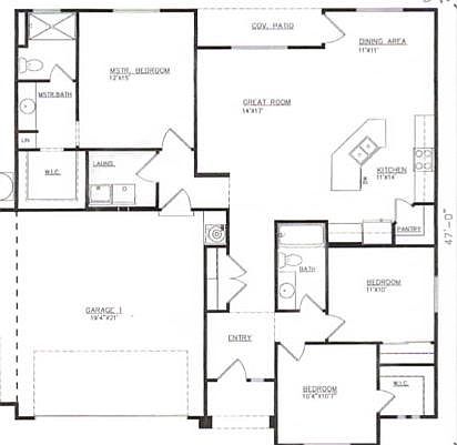please note- this printed floor plan is flipped from the actual house