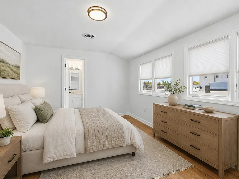 Bedroom, virtually staged