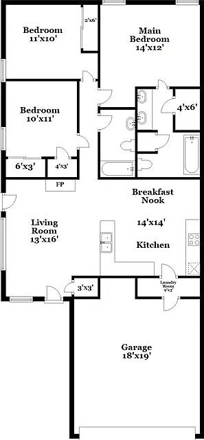 3 bed, 2.0 bath, 1277 sqft, $1,830 — Photo 2