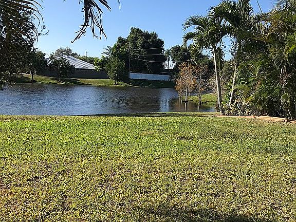 Lake view from front yard