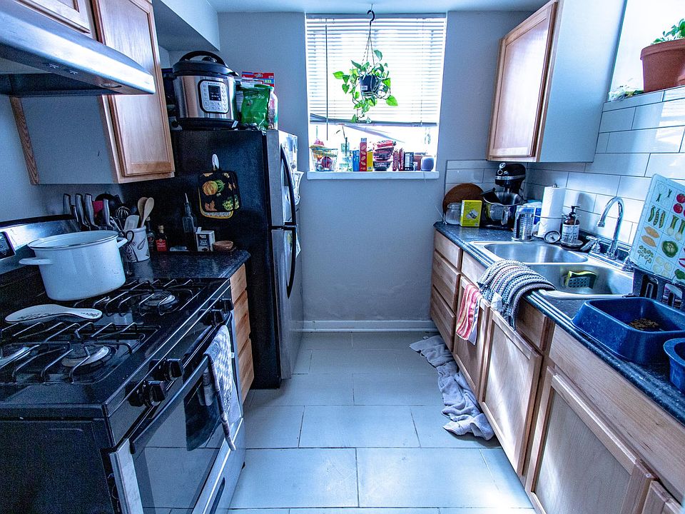 Kitchen remodeled last year, stainless steel appliances and gas range