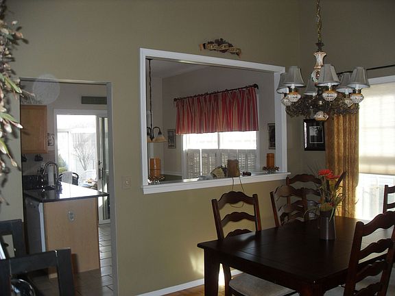 View from dining room to Kitchen