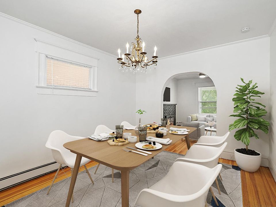 This image shows a virtually furnished space. This space come unfurnished.