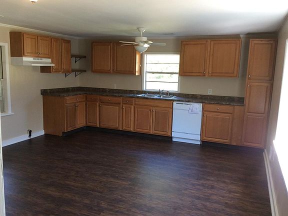 Large kitchen with dining area