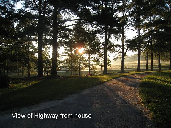 View from front of house at sunrise! Beautiful Country feeling!