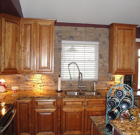 Ranch Style Home : The Kitchen comes with Samsung Appliances.
