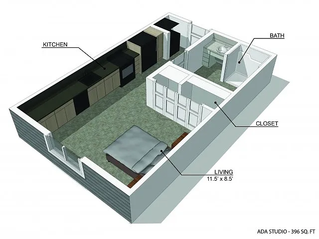 Floor plan Micro Studio